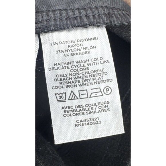 LOFT Womens Gray Pull On Straight Leg Ponte Pants Sz L NEW Classic Minimalist - Picture 6 of 10